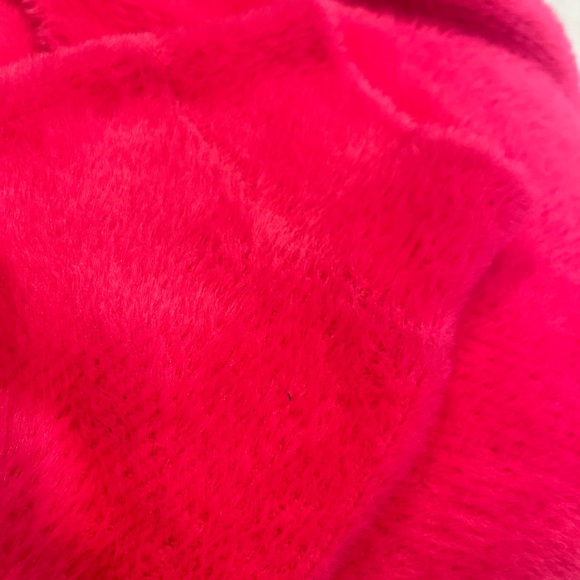 Free People Moonbeam Sweater Cropped Pullover Soft Fuzzy Pink Sweater Large NWT - Picture 7 of 9